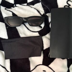 Yves Saint Laurent  Black Cat-Eye Sunglasses